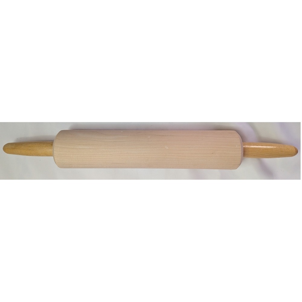 Unbranded Rolling Pin Kitchen Tool OS Natural Wood Excellent Hardwood Baking